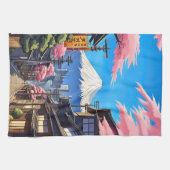 Tokyo Mt Fuji  Geschirrtuch (Horizontal)