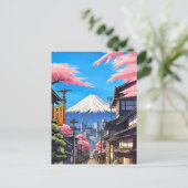 Tokyo Mt Fuji Postkarte (Stehend Vorderseite)