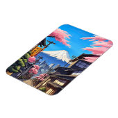 Tokyo Mt Fuji Stretched Canvas Print Magnet (Linke Seite)