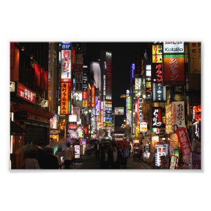Tokyo Neons by Night, Japan Fotodruck