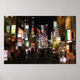 Tokyo Neons by Night Poster