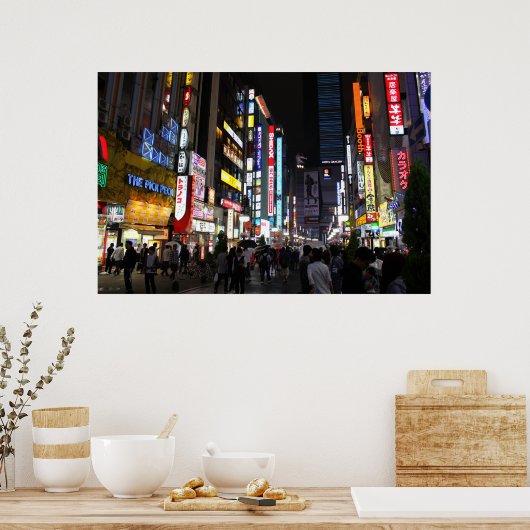 Tokyo Neons by Night Poster (Küche)