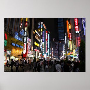 Tokyo Neons by Night Poster