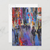 Tokyo Night Postkarte (Vorne/Hinten)