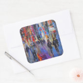 Tokyo Night Quadratischer Aufkleber (Umschlag)