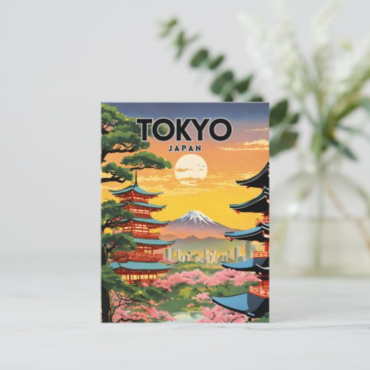 Tokyo Nostalgic Postkarte (Stehend Vorderseite)