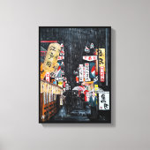 Tokyo Rain Painting von Alfred Fox Leinwanddruck (Vorderseite)