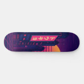 Tokyo Retro-Style Skateboard (Horizontal)