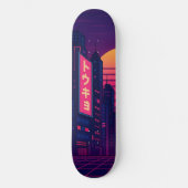 Tokyo Retro-Style Skateboard (Vorderseite)