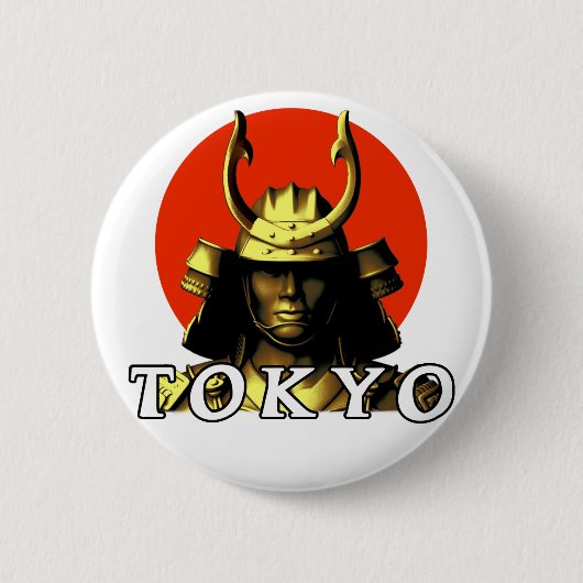 Tokyo Samurai Japan Button (Vorderseite)