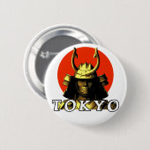 Tokyo Samurai Japan Button (Vorne & Hinten)