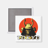 Tokyo Samurai Japan Magnet (Vorderseite/Rückseite)