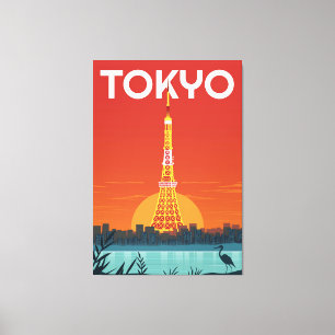 Tokyo-Sehenswürdigkeit Leinwanddruck