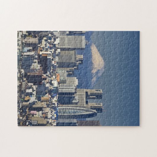 Tokyo, Shinjuku District Skyline, Mount Fuji Puzzle (Horizontal)