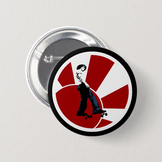 Tokyo-Skate-Knopf Button (Vorne & Hinten)