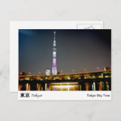 Tokyo Sky Tree Postcard Postkarte (Vorne/Hinten)