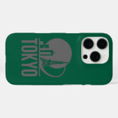Tokyo Skyline Circle Design Case-Mate iPhone Hülle (Rückseite (Horizontal))