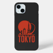 Tokyo Skyline Circle Design Case-Mate iPhone Hülle (Rückseite)