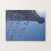 Tokyo Skytree Tower Japan & koinobori Fischflaggen Puzzle (Horizontal)