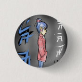 Tokyo-Straßen-Button Button (Vorderseite)