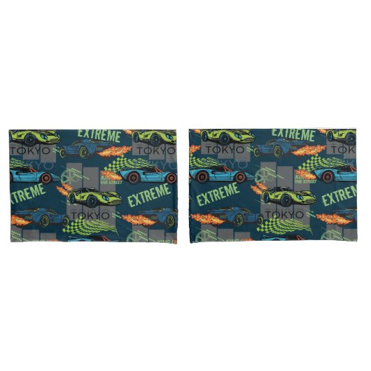  Tokyo Street Racing Pattern Kissenbezug (Vorderseite-Set)