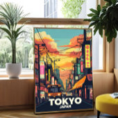 Tokyo Street Sunset-Vibrant Urban Japan City Fotodruck