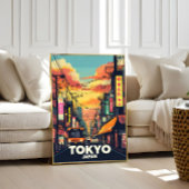 Tokyo Street Sunset-Vibrant Urban Japan City Fotodruck