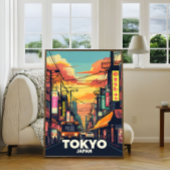 Tokyo Street Sunset-Vibrant Urban Japan City Fotodruck