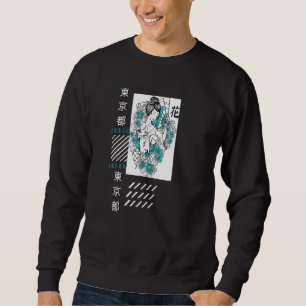 Tokyo Style Samurai Warrior Girl Streetwear Sweatshirt