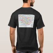 Tokyo Subway Map Japan T-Shirt (Rückseite)