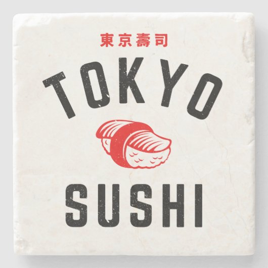 Tokyo Sushi Steinuntersetzer (Vorderseite)