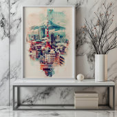 Tokyo Symphony: Tokyo Tower, Skytree and Mont Fuji Poster