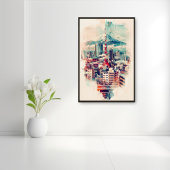 Tokyo Symphony: Tokyo Tower, Skytree and Mont Fuji Poster