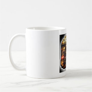 Tokyo Taxi Cat Mug Japanische Stadt Nacht Kunst Kaffeetasse