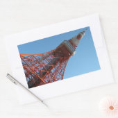 Tokyo Tower 東 京 タ ワ Rechteckiger Aufkleber (Umschlag)
