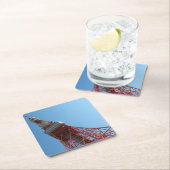 Tokyo Tower 東 京 タ ワ Rechteckiger Pappuntersetzer (Vor Ort)