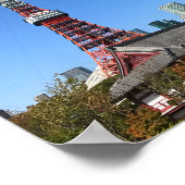 Tokyo Tower and Zojoji Temple Poster (Ecke)