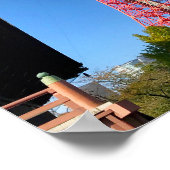 Tokyo Tower between Tempels Poster (Ecke)