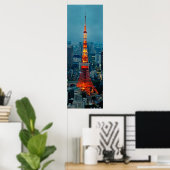 Tokyo Tower by Night: Poster (Heimbüro)