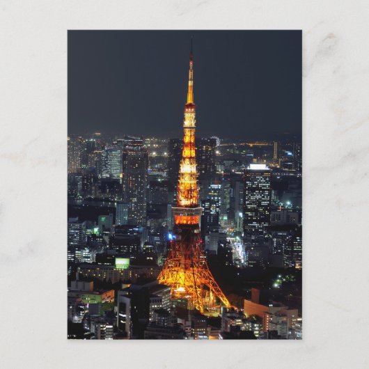 Tokyo Tower by Night: Postkarte (Vorderseite)