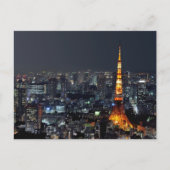 Tokyo Tower by Night: Postkarte (Vorderseite)