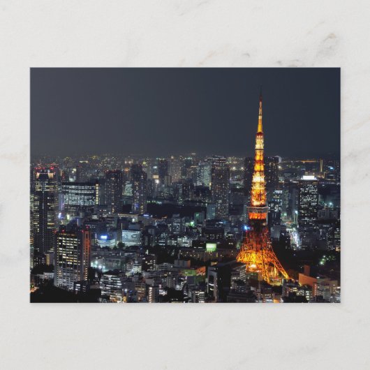 Tokyo Tower by Night: Postkarte (Vorderseite)