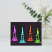 Tokyo Tower Collage Postkarte (Stehend Vorderseite)