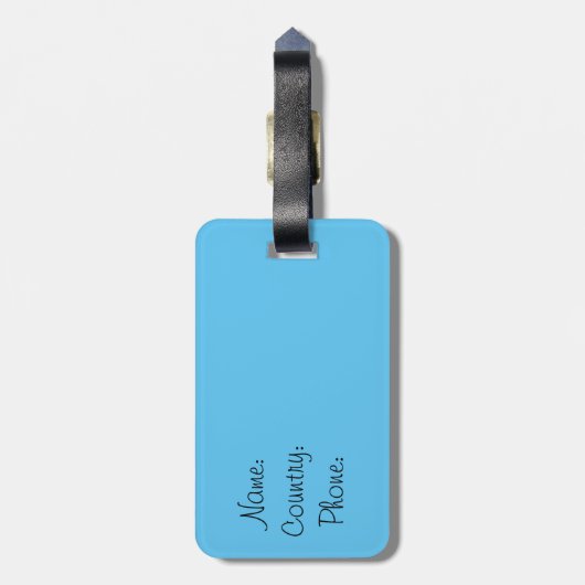 Tokyo Tower Gepäckanhänger (Rückseite vertikal)