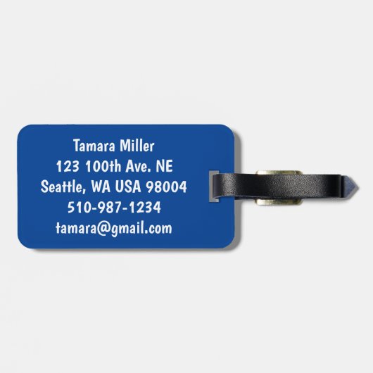 Tokyo Tower Gepäckanhänger (Rückseite horizontal)