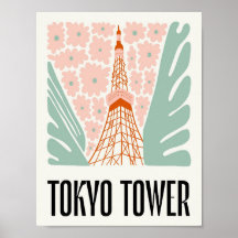 Tokyo Tower Japan abstrakte Reise