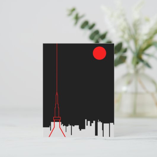 Tokyo Tower Postkarte (Stehend Vorderseite)