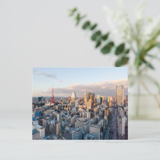 Tokyo Tower Postkarte (Stehend Vorderseite)