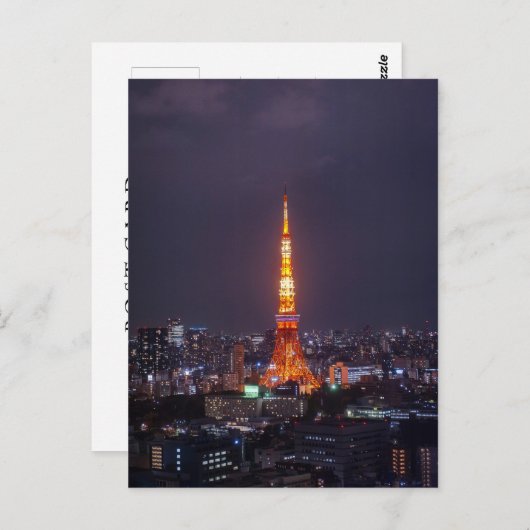 Tokyo Tower Postkarte (Vorne/Hinten)