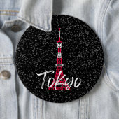 Tokyo Tower Sketch von Minato, Tokio, Japan Button (Beispiel)